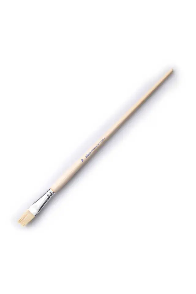 258f - 16 Beyaz Uzun Kıl Yağlı Boya Fırçası