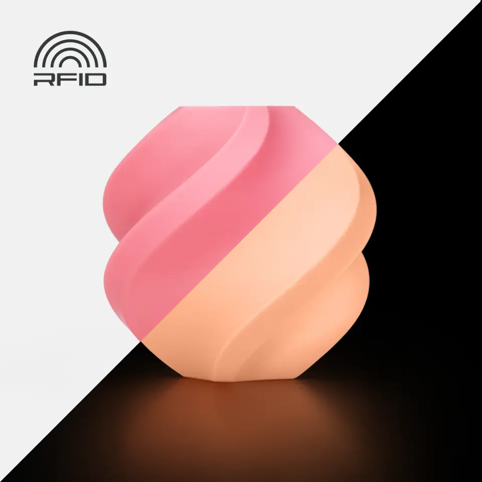 Bambu Lab PLA Glow-Glow Pink 1Kg Filament