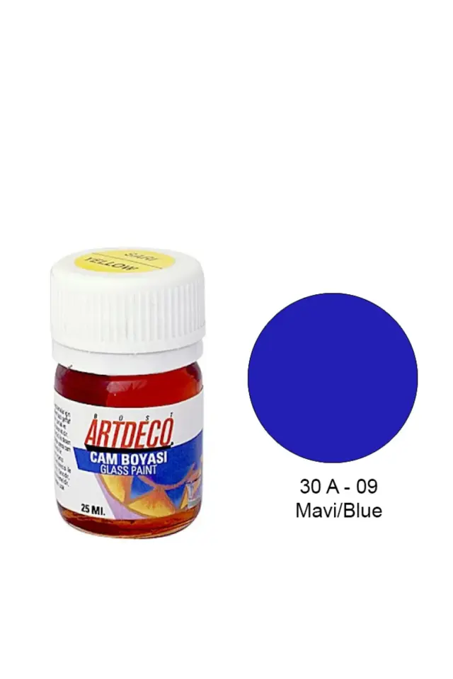 Cam Boyası 25ml - Mavi