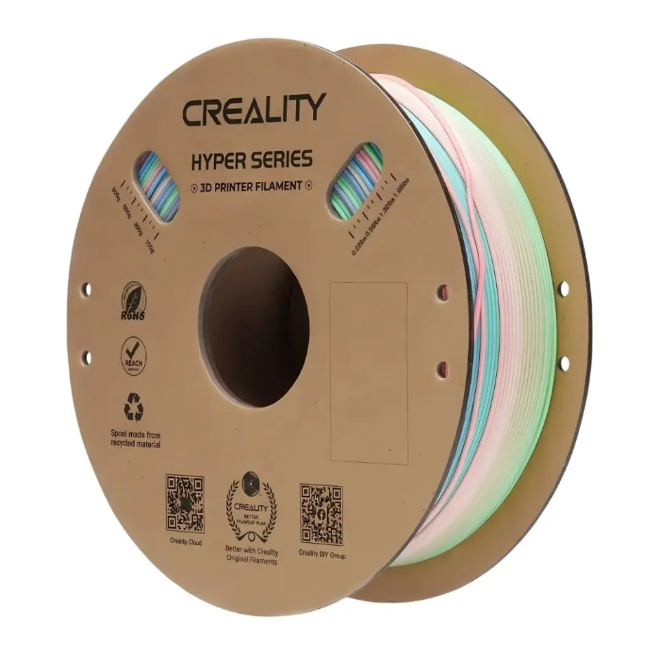 Creality Hyper PLA Rainbow Wild Blossom Long Filament 1.75mm 1Kg