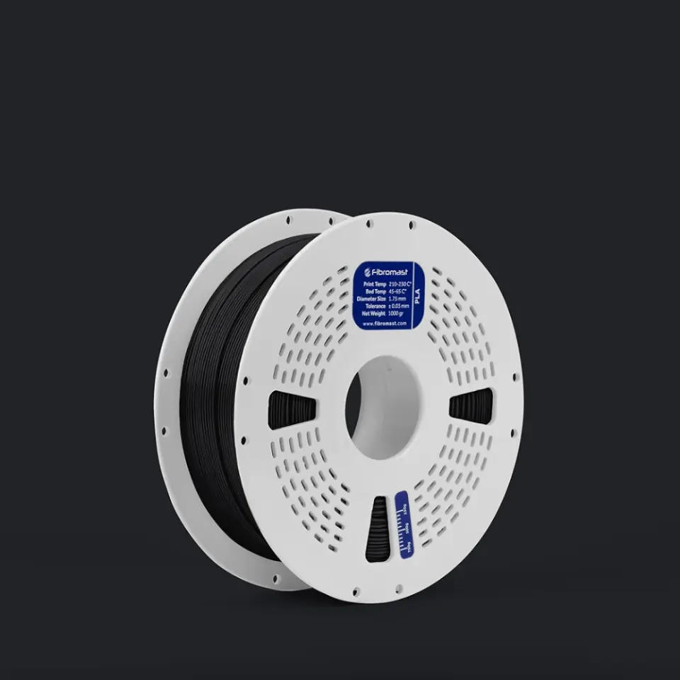 Fibromast PLA Siyah Filament 1 Kg 1.75mm