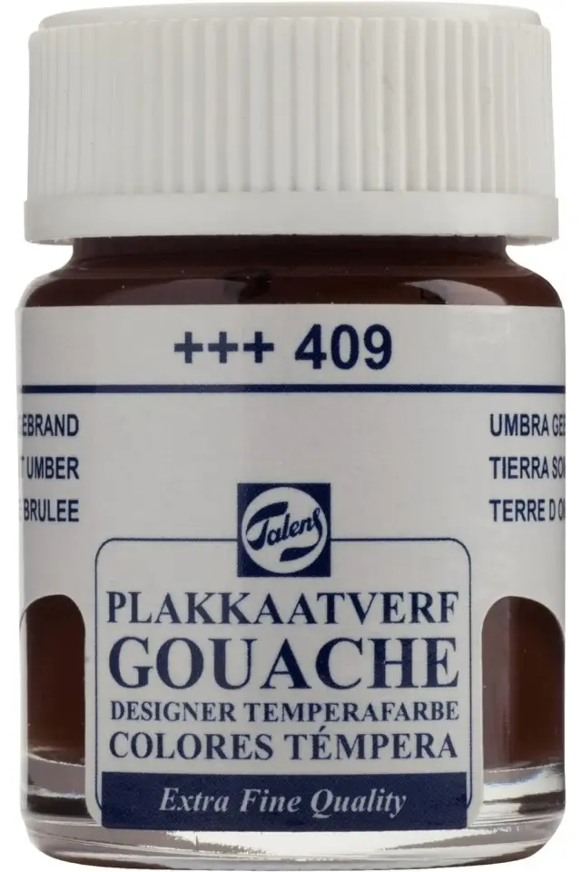 Gouache Jar 16ml Guaj Boya Burnt Umber / 409