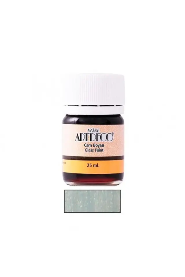 Metalik Gümüş 25 Ml. Cam Boyası