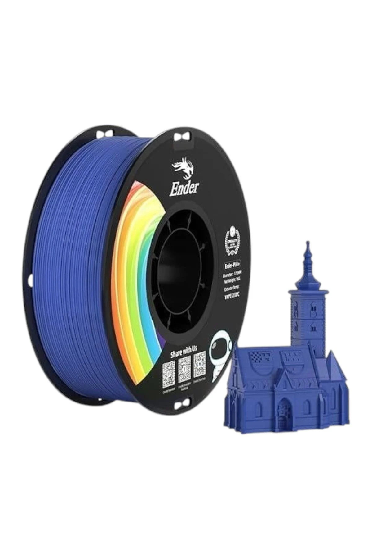 Creality Ender PLA+ Filament Koyu Mavi 1.75mm 1kg (Exact Blue)