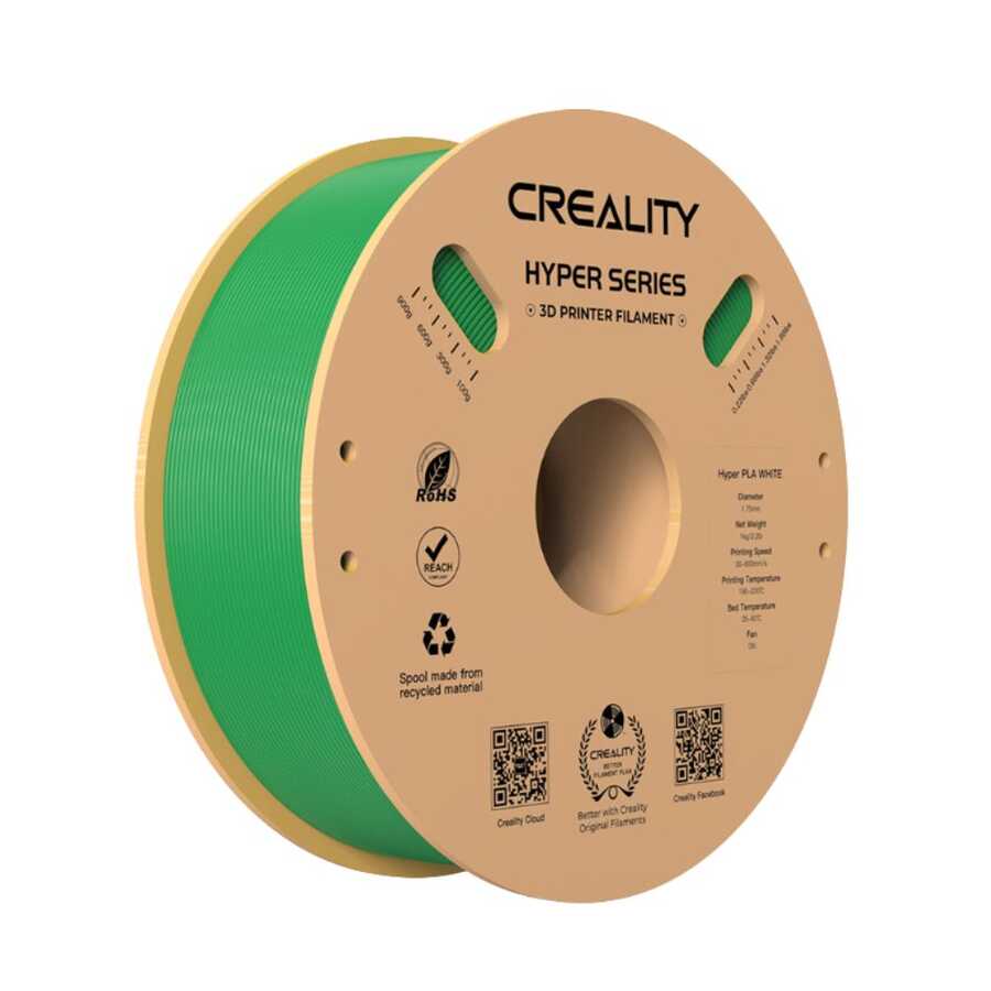 Creality Hyper PLA Yeşil Filament 1.75mm 1Kg