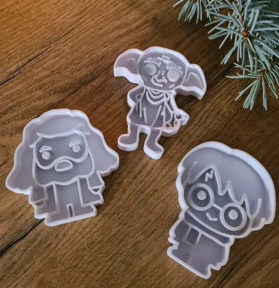 Hamur Şekillendirici Kurabiye Kek Kalıbı - Harry Potter Set (3 Adet)