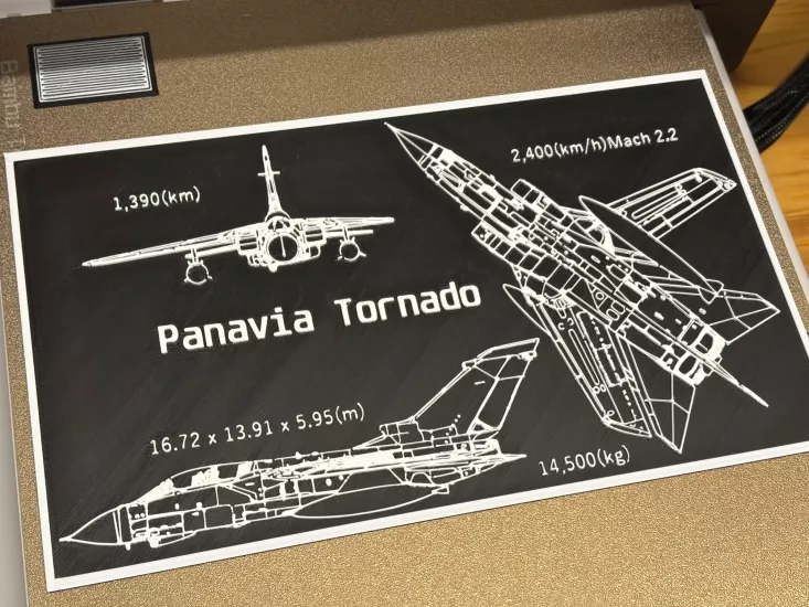 Panavia PA-200 Tornado Uçak Posteri 